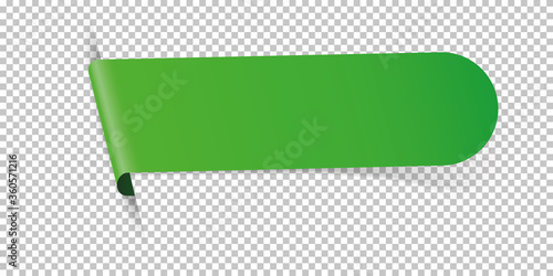 green arrow bookmark banner for any text on transparent background 