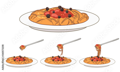 スパゲッティ(プッタネスカ)