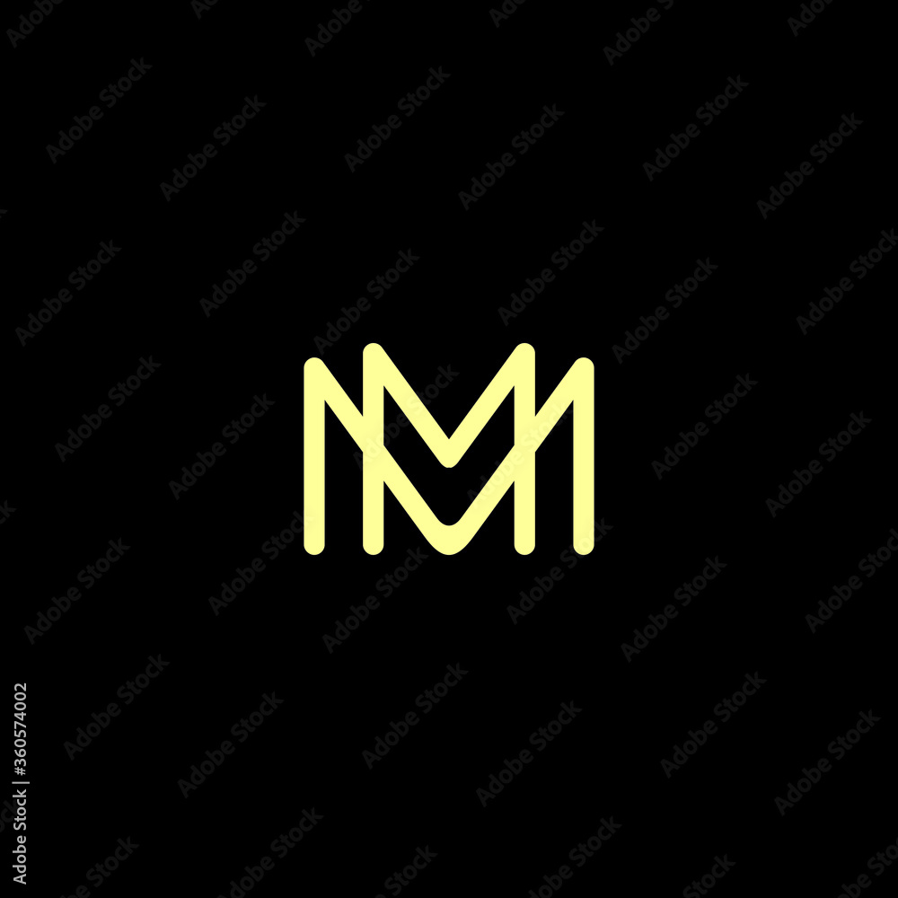 letter initial mm symbol logo