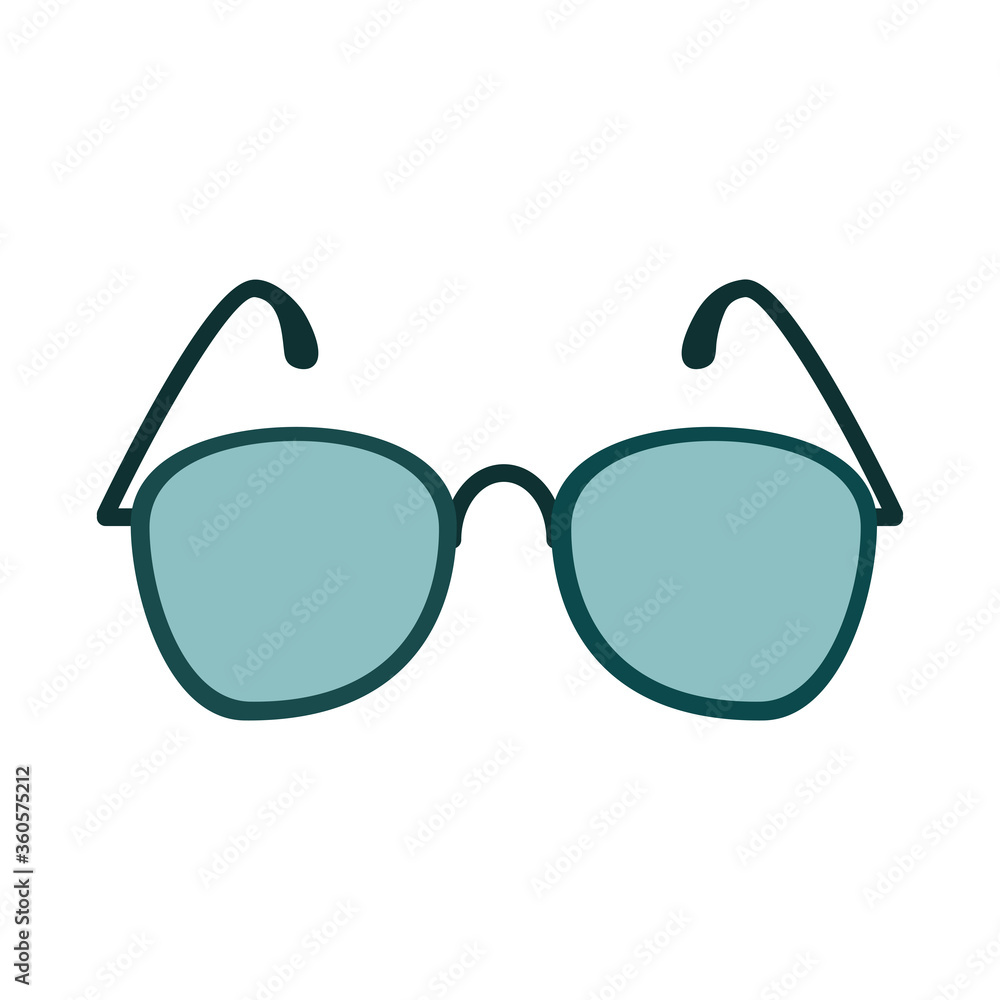 summer travel and vacation sunglasses fashion accessory in flat style isolated icon summer travel and vacation sunglasses fashion accessory in flat style isolated icon