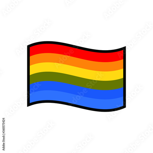 flag color lgbt symbol icon