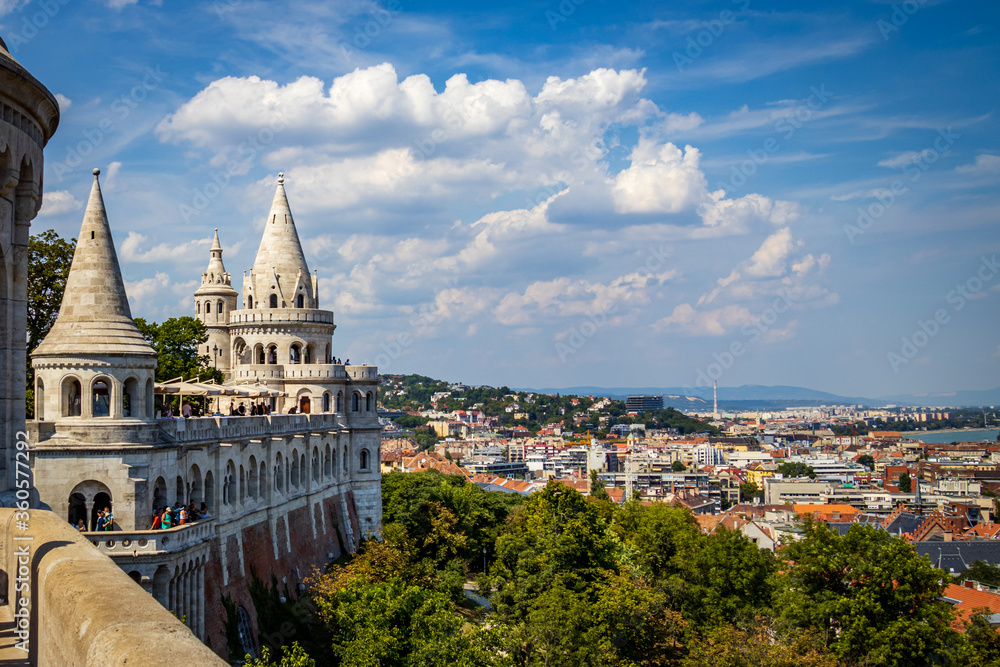 View of the Fisherman's Bastion in Budapest