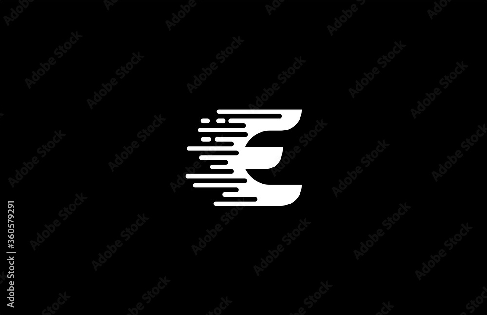 Letter E Fast Speed Design Logo Template Letter E Fast Speed Design Logo Template