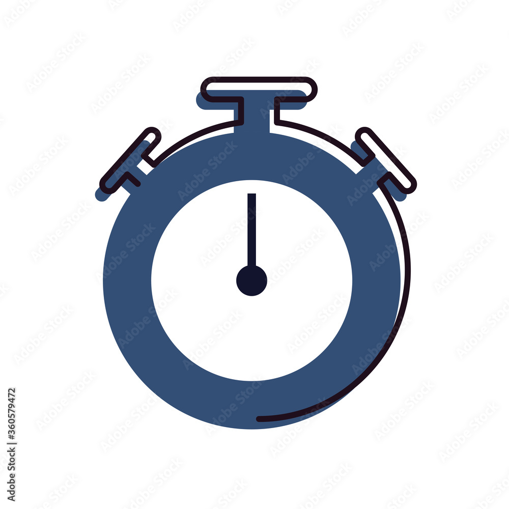chronometer line and fill style icon vector design chronometer line and fill style icon vector design