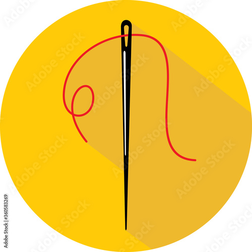 needle and sewing thread