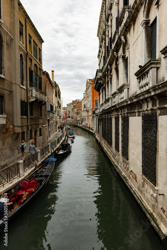 Canals of Venice during the day in high resolution, vertical © Antonello 