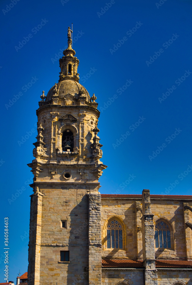 bell tower of the church 