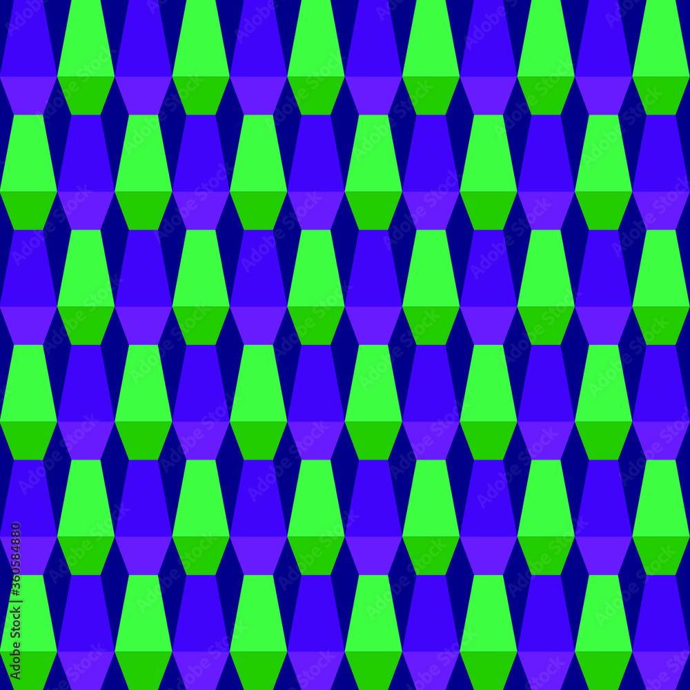 Neon geometric pattern with a hexagonal shape Neon geometric pattern with a hexagonal shape