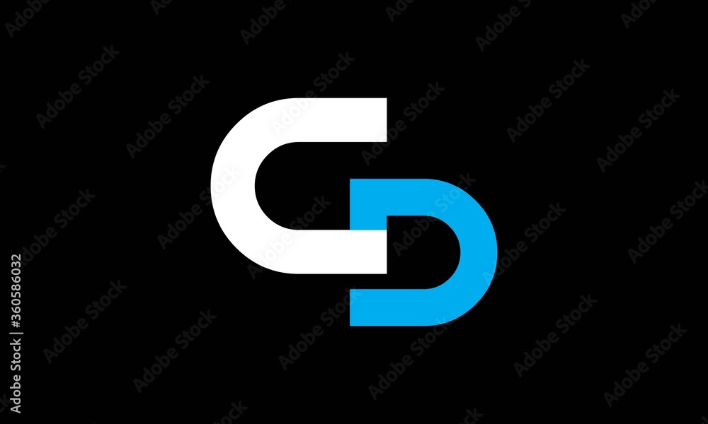 Unique CD letter logo Design . Unique CD letter logo Design .