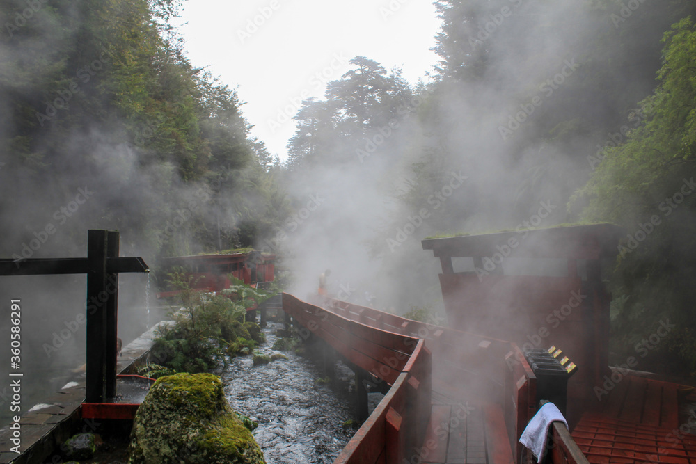 Fototapeta premium geometric hot springs