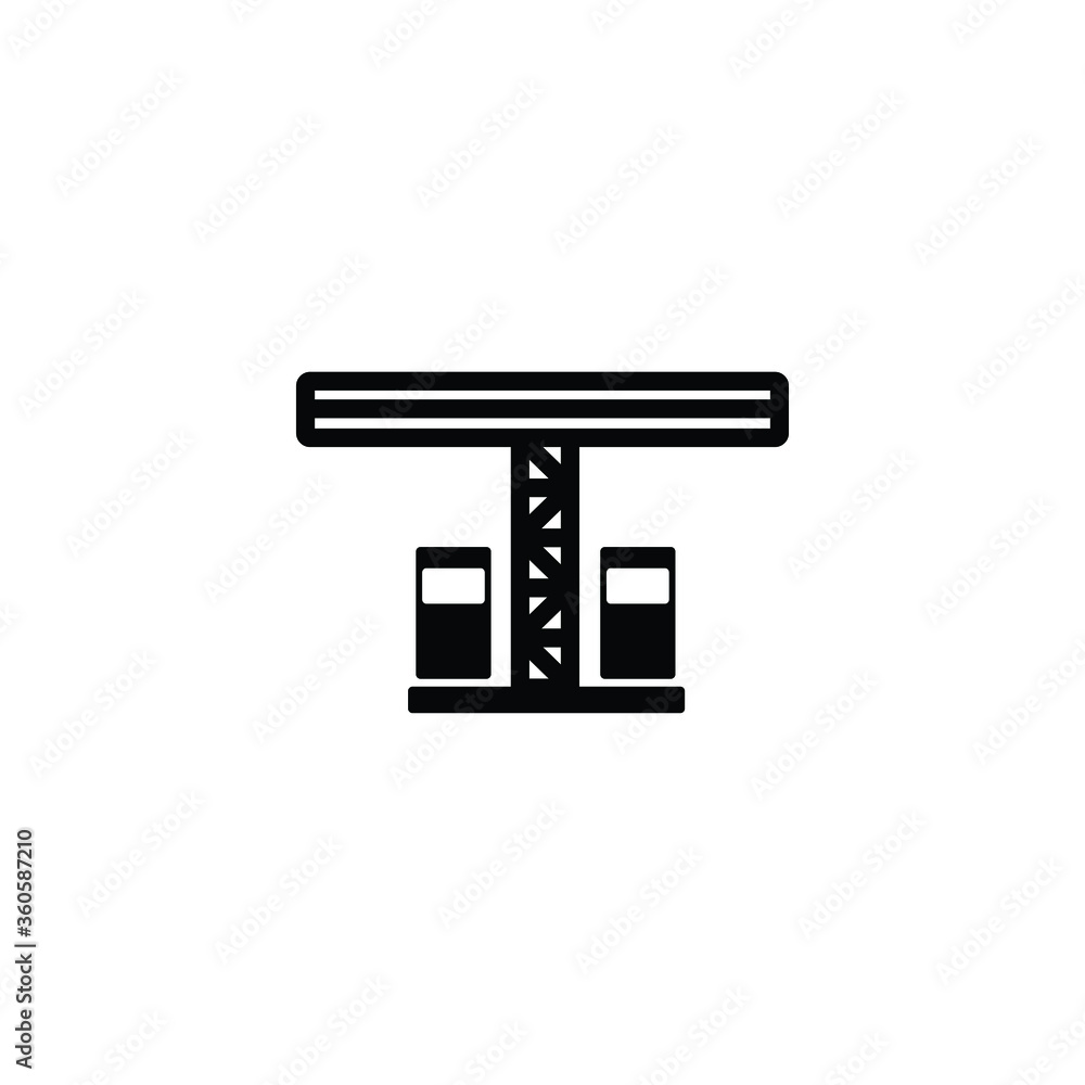 Gas station icon vector in trendy flat style isolated on white background Gas station icon vector in trendy flat style isolated on white background