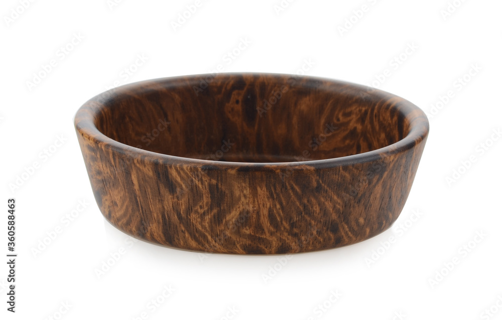 wooden bowl isolated on white background wooden bowl isolated on white background