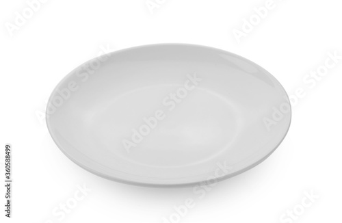 white plate on whiter background