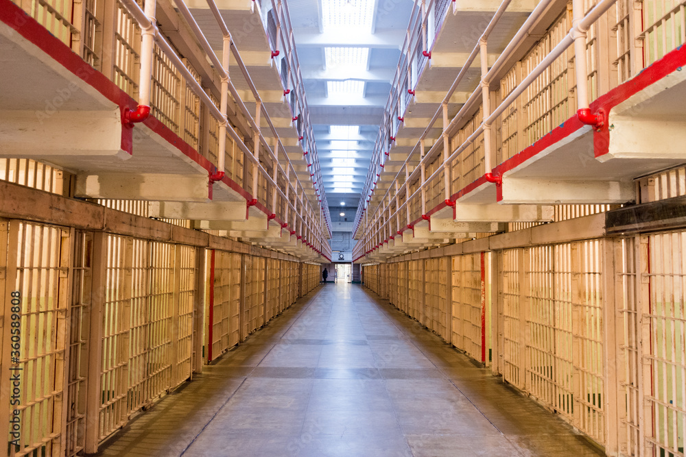 Alcatraz prison penitentiary interior cellblock