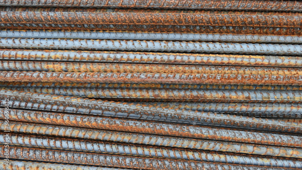 stack of steel wire background texture or wallpaper