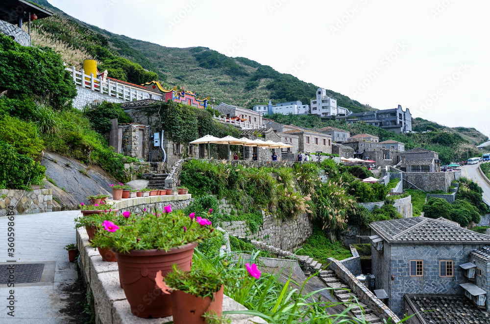 Fototapeta premium Matsu, Taiwan - JUN 27, 2019: Scenery of Qinbi Village at Matsu, Taiwan.