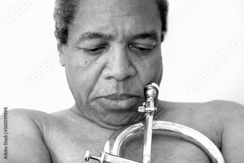 African american male jazz musician.