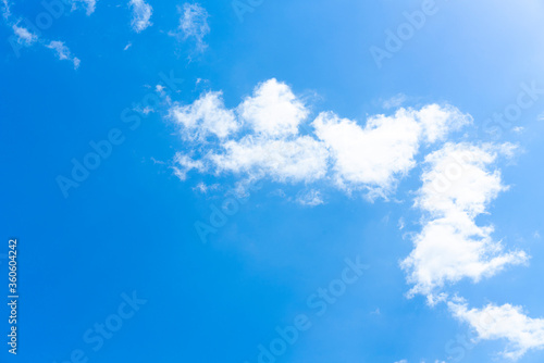 blue sky with cloud  nature and good weather concept