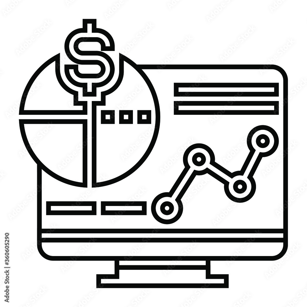 fundamental of investing icon, Financial Icon, Outline Icon vector fundamental of investing icon, Financial Icon, Outline Icon vector