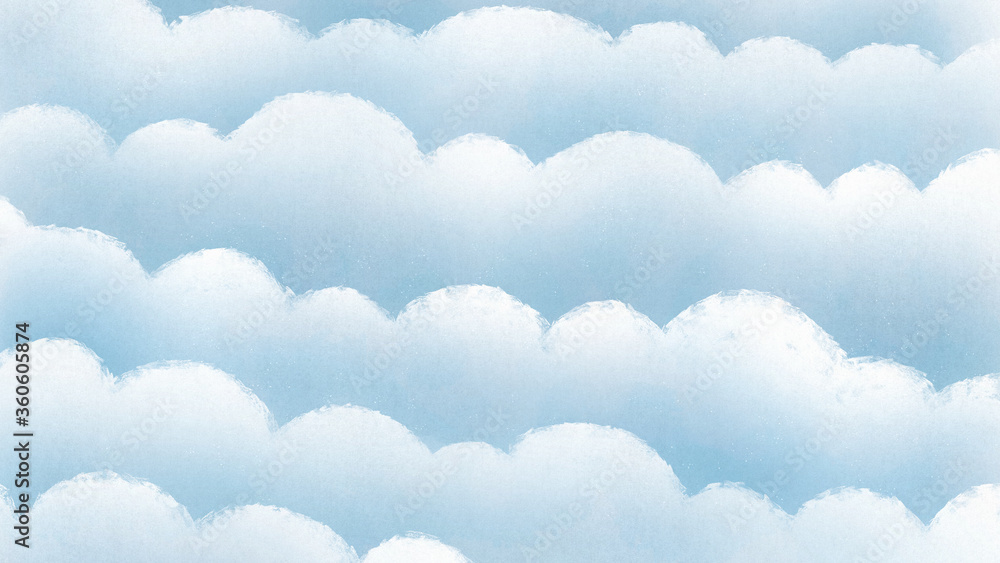 雲の波 どんよりとした曇り空の背景イラスト 雲の波 どんよりとした曇り空の背景イラスト