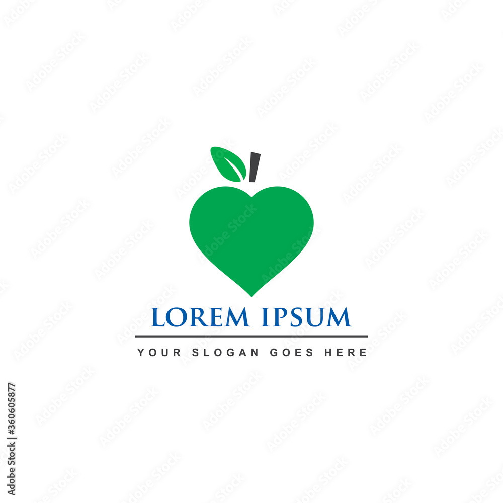 healthy food logo , food care logo