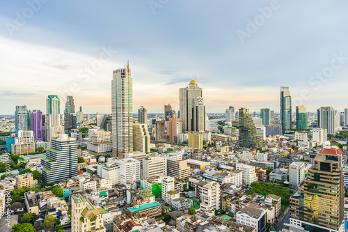 Bangkok, Thailand - 25 June 2020 : Beautiful architecture building around bangkok city in Thailand © siraphol