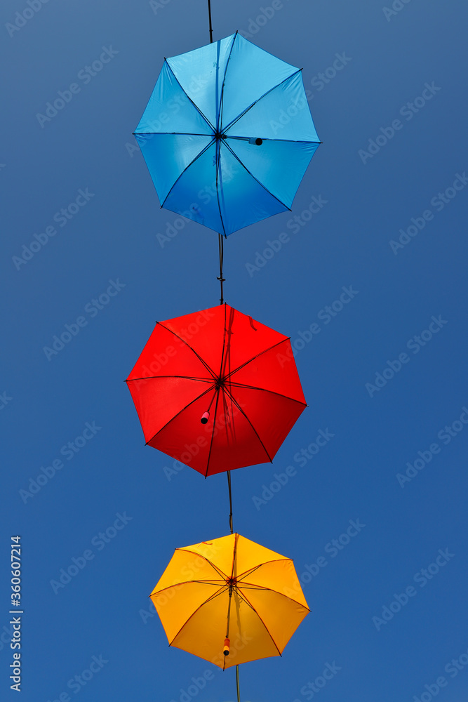 Three umbrellas