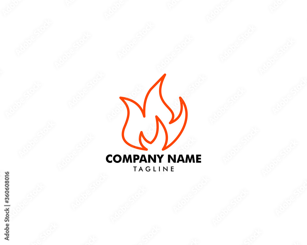 Fire Flame Logo Design Vector Template Fire Flame Logo Design Vector Template