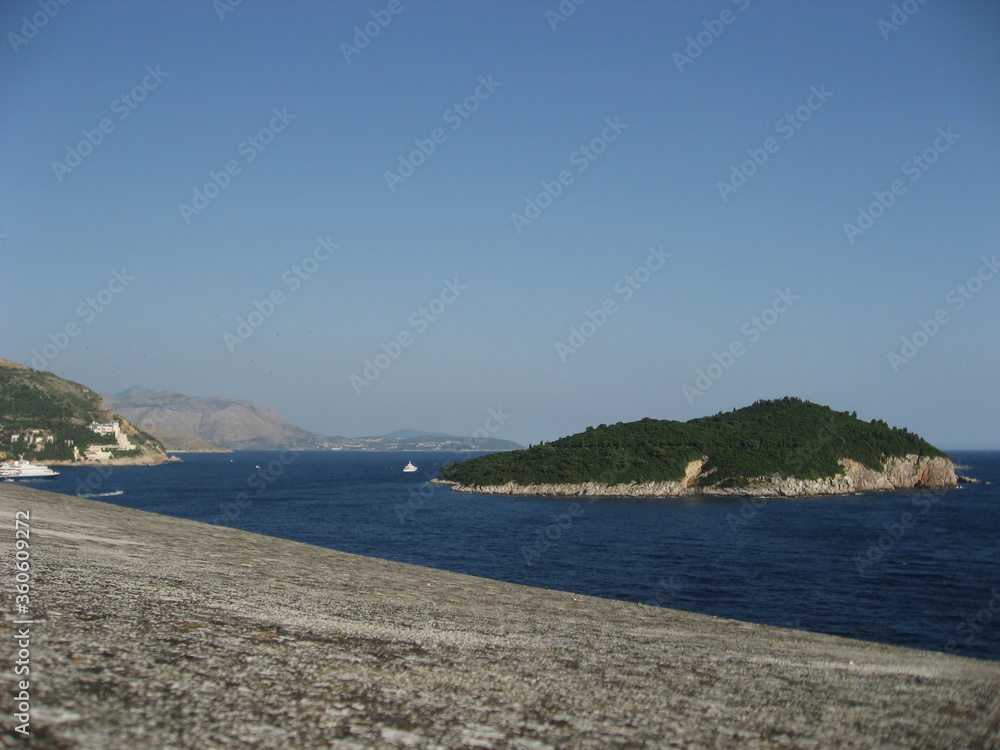 View on the island Lokrum