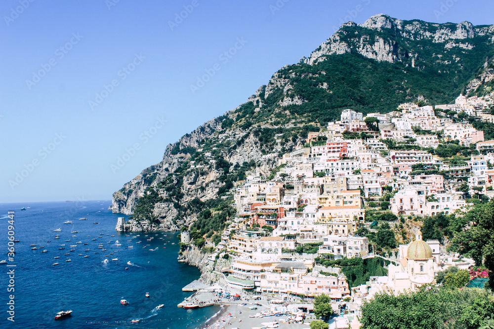 Beautiful Positano. Amalfi coast. bella italia series