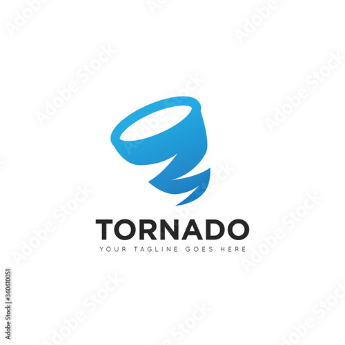 abstract tornado logo and icon vector illustration design template