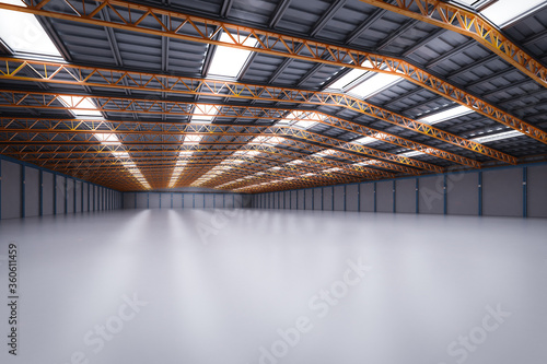 Interior empty factory