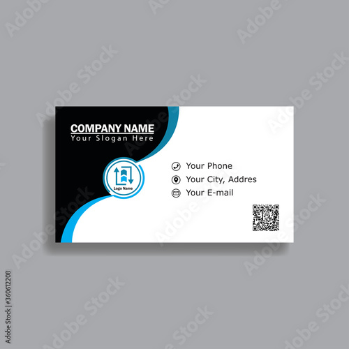 business card elegant. design template vector