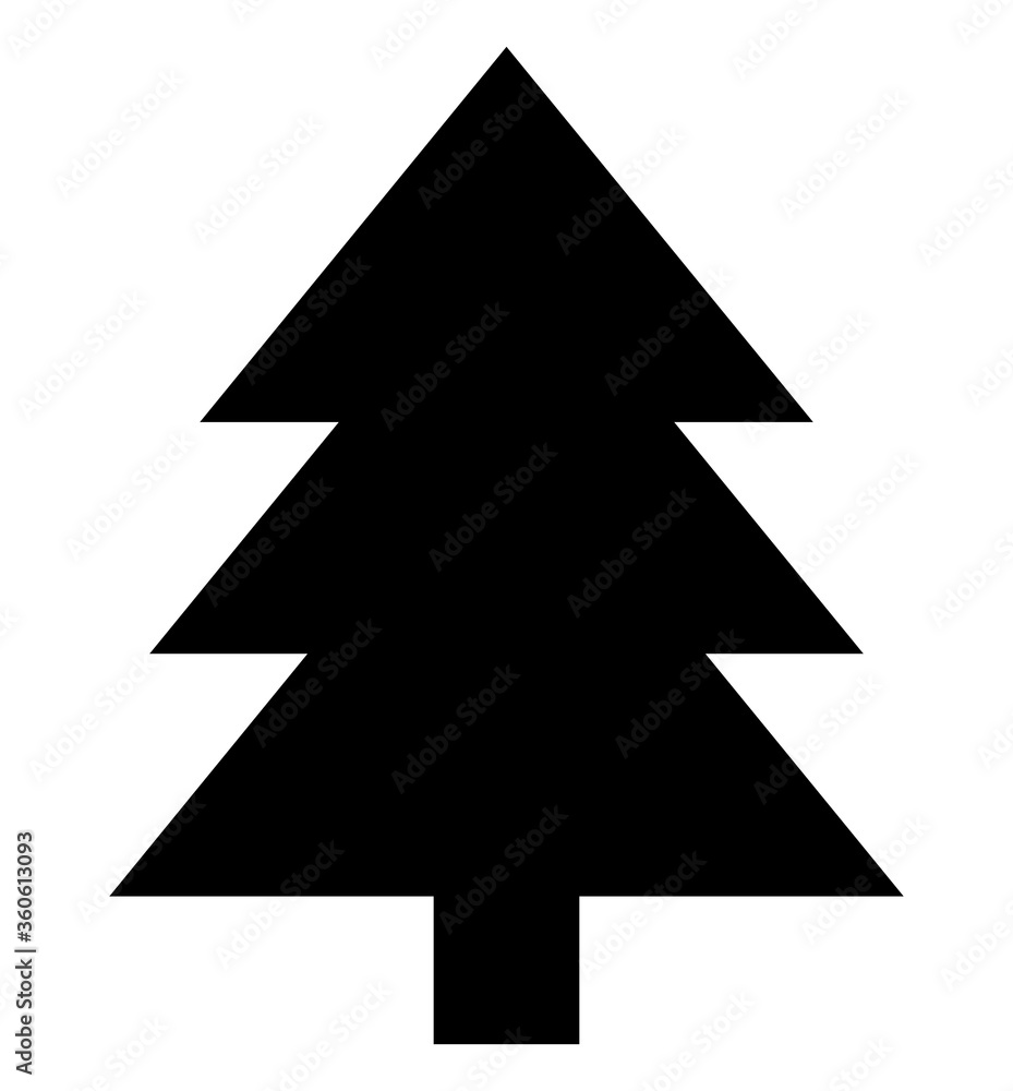 Pine tree icon. Vector illustration isolated on white background. Pine tree icon. Vector illustration isolated on white background.
