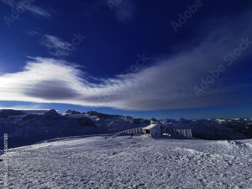 winter landscape in the mountains