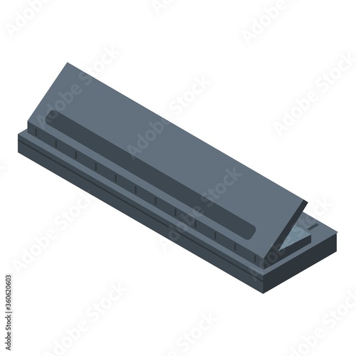 Hole puncher icon. Isometric of hole puncher vector icon for web design isolated on white background