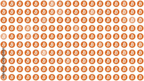Bitcoin Mining Concept Graphic Animation Loop - Blockchain Cryptocurrency Decentralized Currency