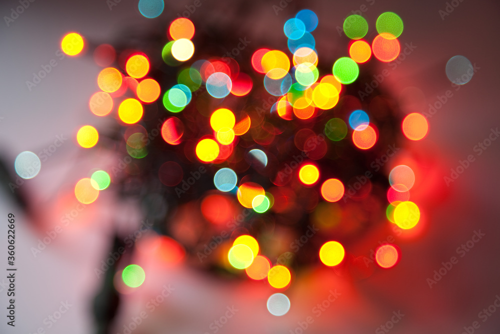 abstract christmas lights background