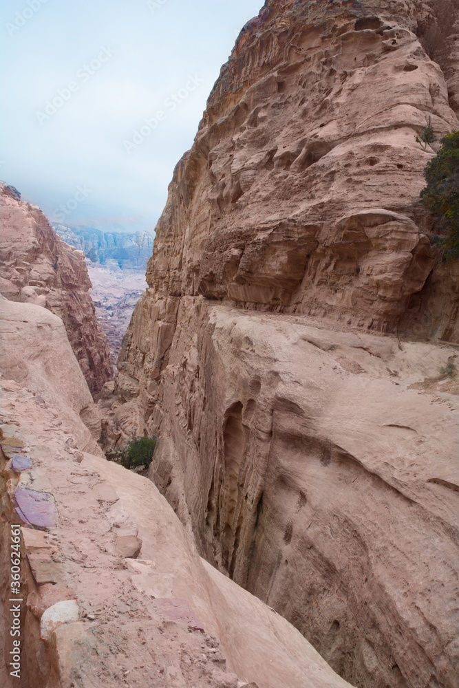Fototapeta premium Red Rock Desert valley gorge landscape 