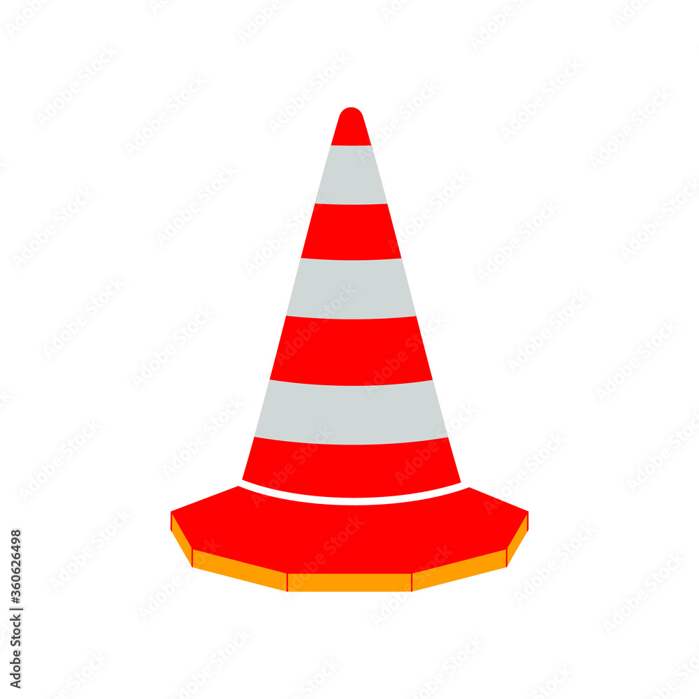 plastic traffic cone vector sign plastic traffic cone vector sign