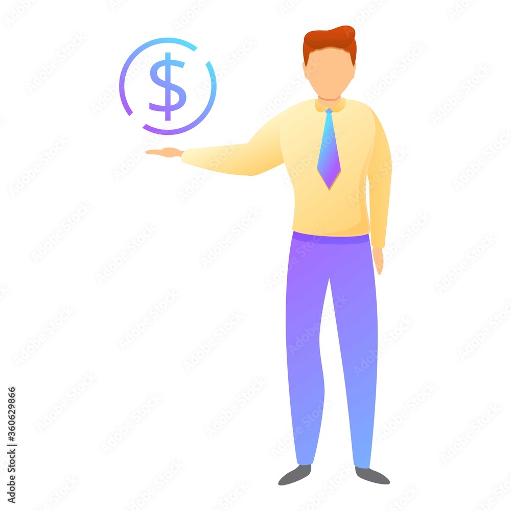 Manager communication icon. Cartoon of manager communication vector icon for web design isolated on white background Manager communication icon. Cartoon of manager communication vector icon for web design isolated on white background