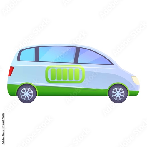 Fototapeta Naklejka Na Ścianę i Meble -  Full energy hybrid car icon. Cartoon of full energy hybrid car vector icon for web design isolated on white background