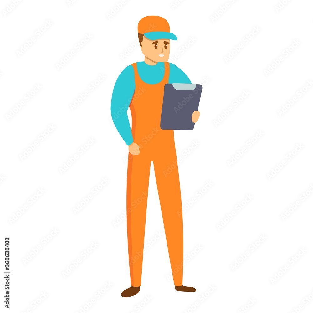Auto mechanic car checklist icon. Cartoon of auto mechanic car checklist vector icon for web design isolated on white background Auto mechanic car checklist icon. Cartoon of auto mechanic car checklist vector icon for web design isolated on white background