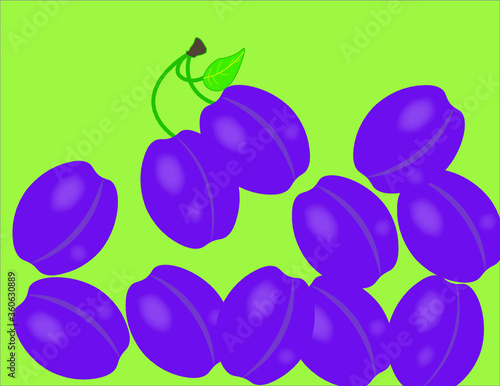 logo illustrazione per prugne marmellate frutta busta della spesa contenitore sacchetto vasetto 