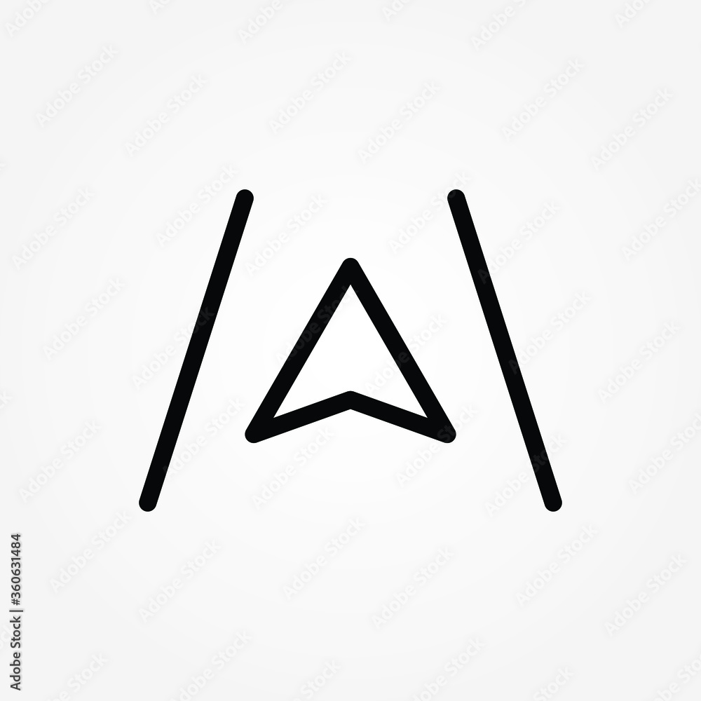 outline Navigation icon. vector illustration on background outline Navigation icon. vector illustration on background