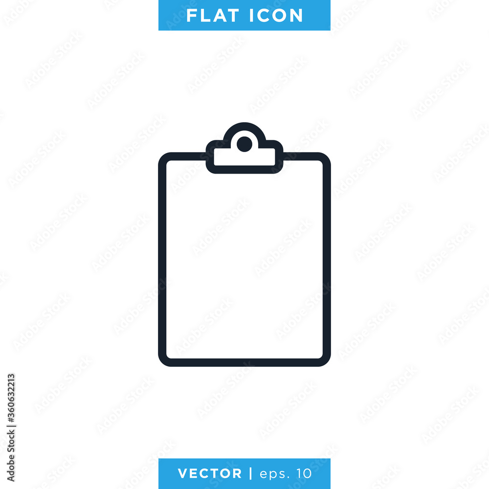 Clipboard Paper Icon Vector Design Template Clipboard Paper Icon Vector Design Template