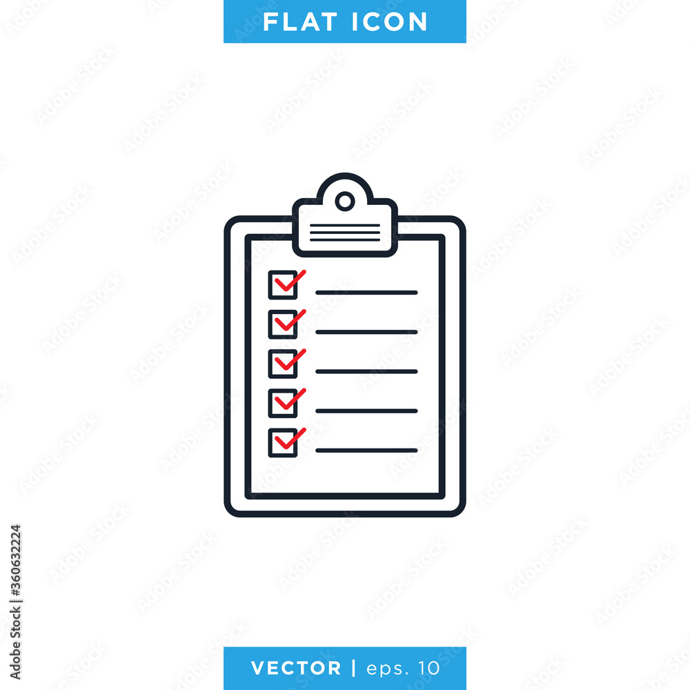 Clipboard Paper Icon Vector Design Template Clipboard Paper Icon Vector Design Template