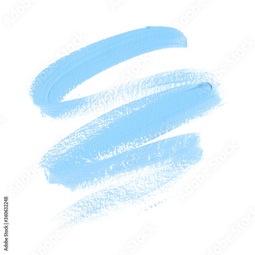 Blue brush paint stroke background vector. Abstract grunge design element for logo, headline and sale banner. 