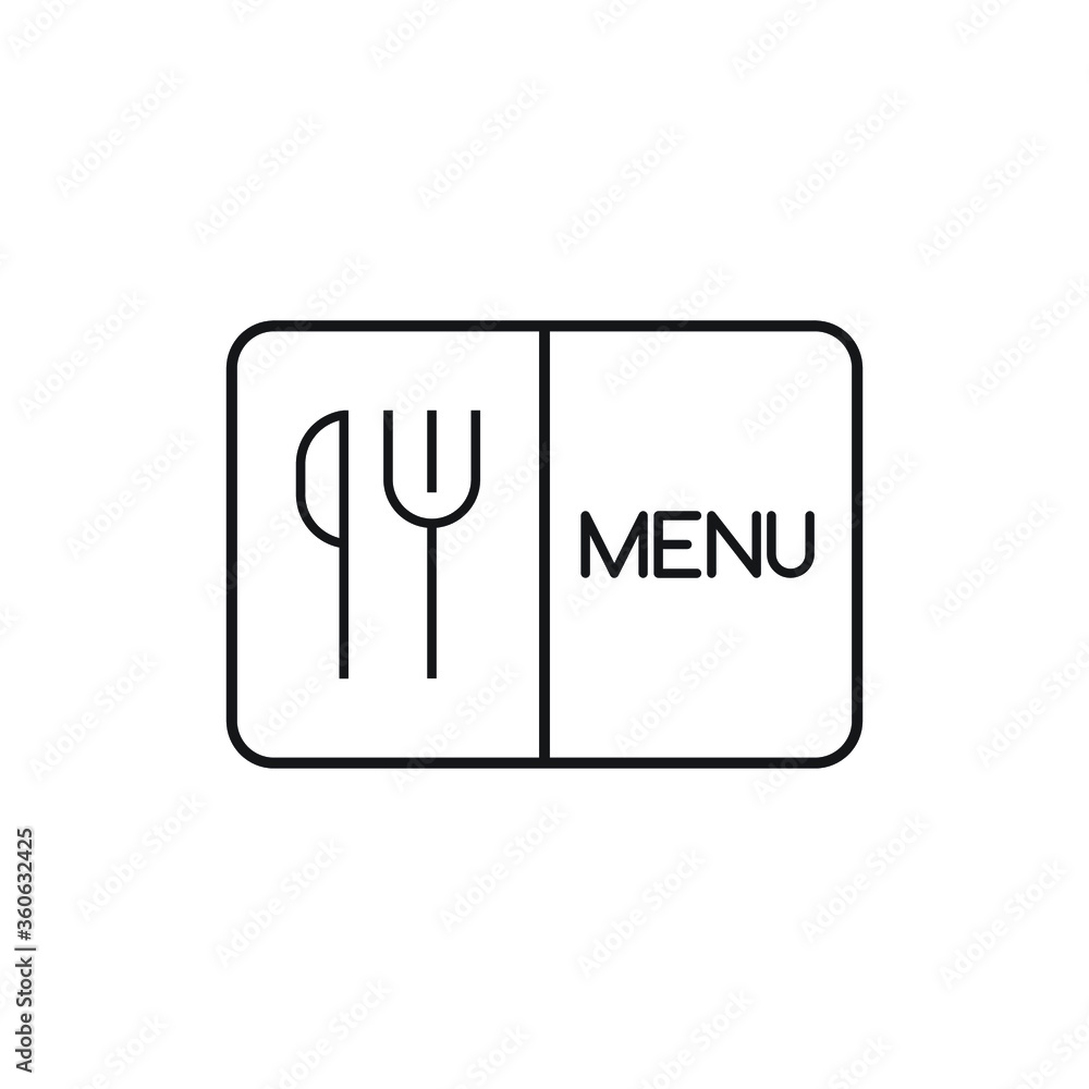 restaurant menu icon vector restaurant menu icon vector