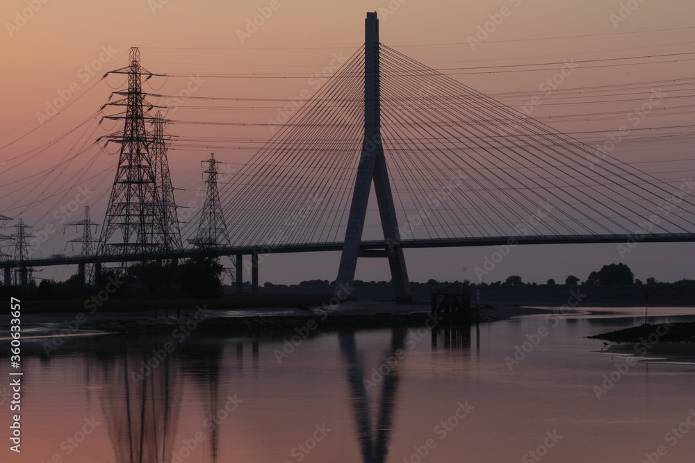 Obraz premium Flint Bridge, North Wales